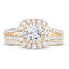 Thumbnail Image 3 of Diamond Bridal Set 1-1/2 ct tw Round-cut 14K Yellow Gold