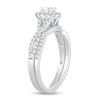 Thumbnail Image 2 of Diamond Bridal Set 3/4 ct tw Oval/Round-cut 14K White Gold