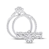 Thumbnail Image 2 of Diamond Bridal Set 1 ct tw Pear-shaped/Round-cut 14K White Gold