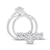 Thumbnail Image 3 of Diamond Bridal Set 1 ct tw Pear-shaped/Round-cut 14K White Gold