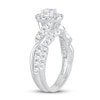 Thumbnail Image 2 of Diamond Bridal Set 1 ct tw Oval/Round-cut 14K White Gold