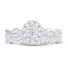 Thumbnail Image 3 of Diamond Bridal Set 1 ct tw Oval/Round-cut 14K White Gold