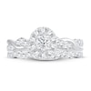 Thumbnail Image 2 of Diamond Bridal Set 1 ct tw Oval/Round-cut 14K White Gold