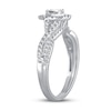 Thumbnail Image 2 of Diamond Bridal Set 1/2 ct tw Pear-shapedRound-cut 14K White Gold