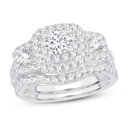 Diamond Bridal Set 2 ct tw Round-cut 14K White Gold