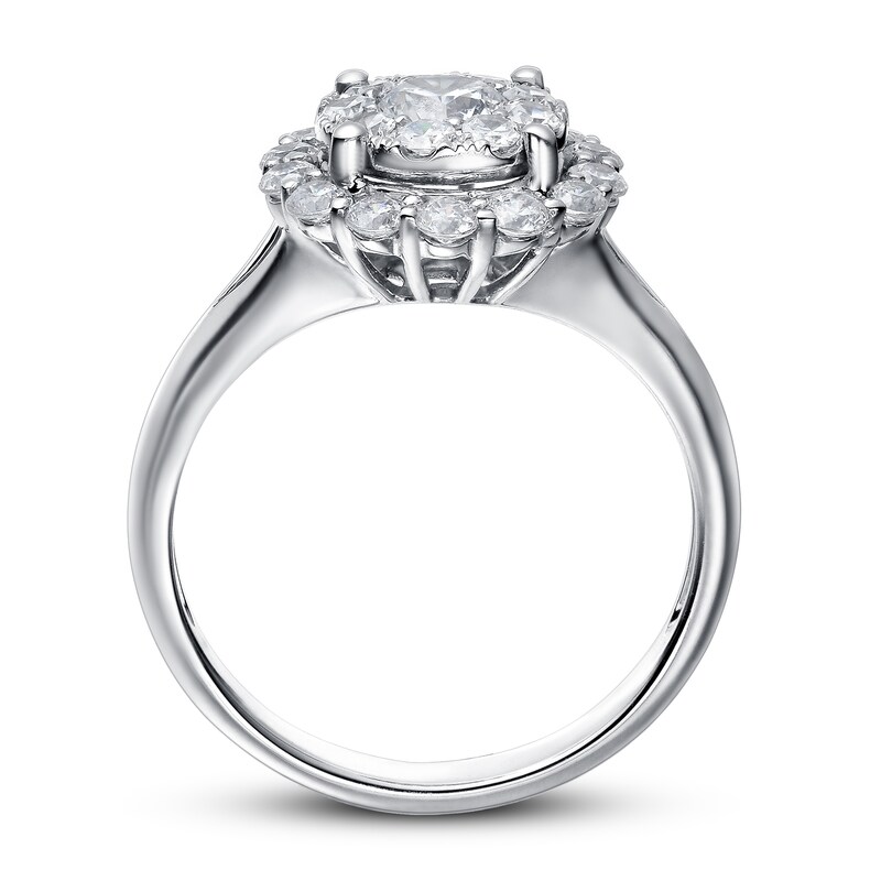 Main Image 2 of Diamond Engagement Ring 1 ct tw Round 14K White Gold