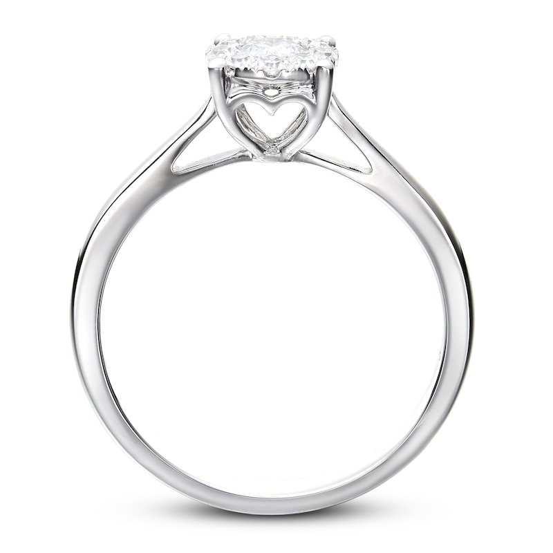 Diamond Engagement Ring 1/3 ct tw Round 14K White Gold