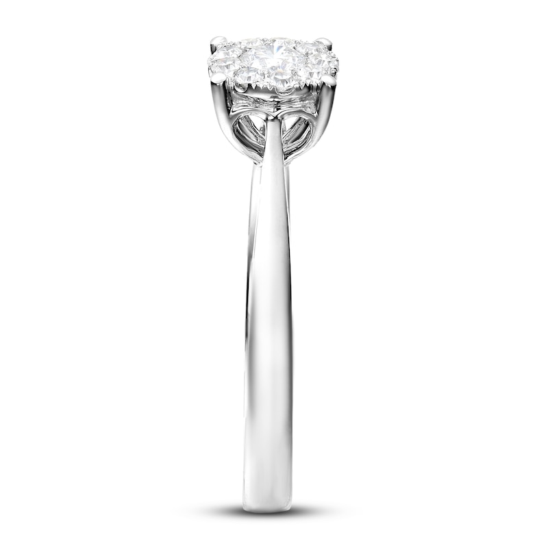 Main Image 3 of Diamond Engagement Ring 1/3 ct tw Round 14K White Gold
