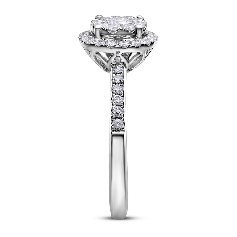 Main Image 3 of Diamond Engagement Ring 5/8 ct tw Round 14K White Gold