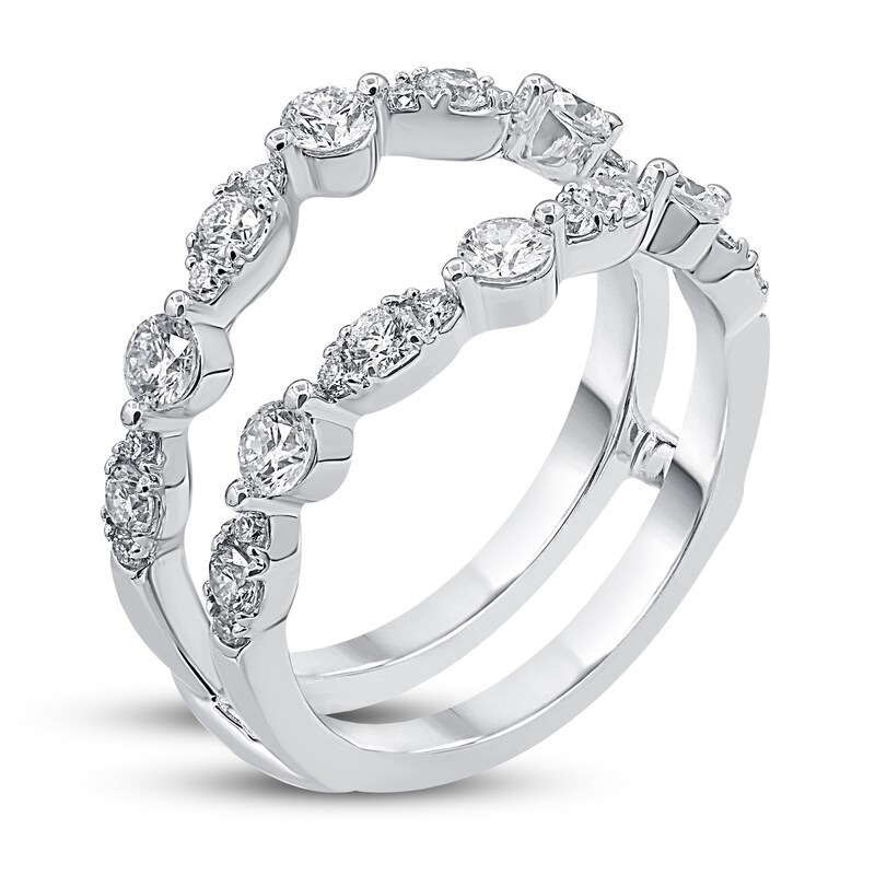 Main Image 2 of Diamond Insert Ring 1 ct tw Round 14K White Gold