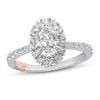 Thumbnail Image 0 of Pnina Tornai Against All Odds Diamond Engagement Ring 1-3/8 ct tw Oval/Round 14K White Gold