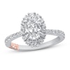 Thumbnail Image 1 of Pnina Tornai Against All Odds Diamond Engagement Ring 1-3/8 ct tw Oval/Round 14K White Gold