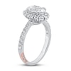 Thumbnail Image 1 of Pnina Tornai Against All Odds Diamond Engagement Ring 1-3/8 ct tw Oval/Round 14K White Gold