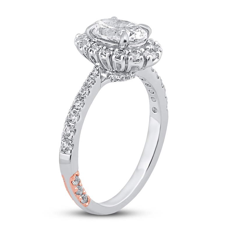 Main Image 2 of Pnina Tornai Against All Odds Diamond Engagement Ring 1-3/8 ct tw Oval/Round 14K White Gold