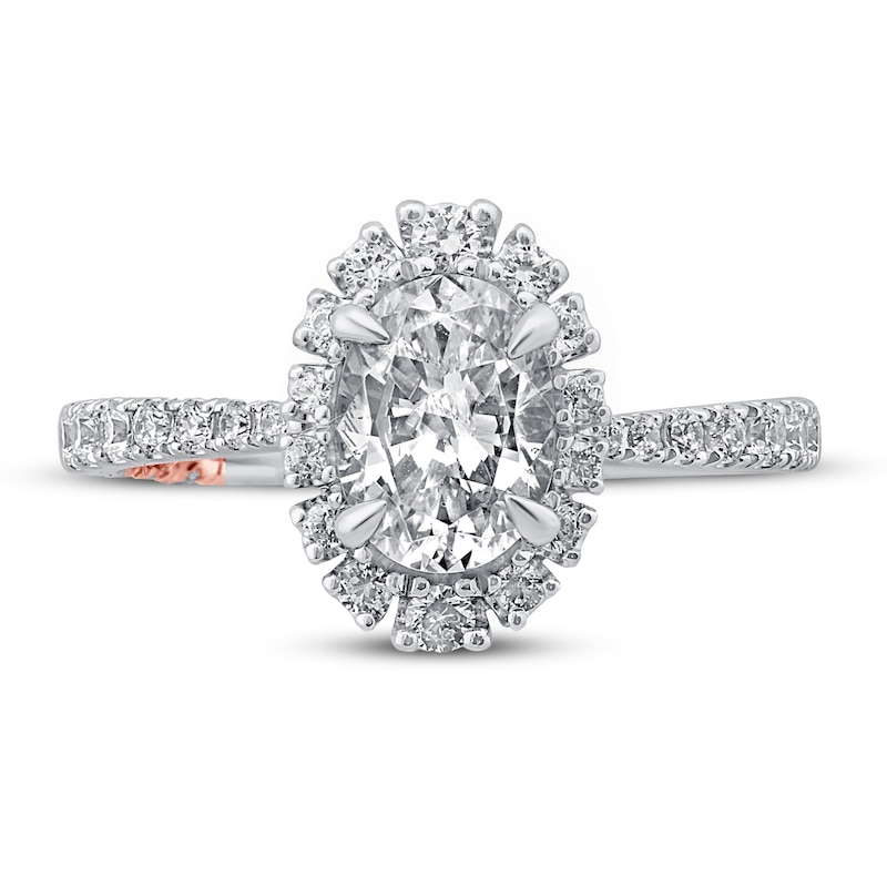 Main Image 3 of Pnina Tornai Against All Odds Diamond Engagement Ring 1-3/8 ct tw Oval/Round 14K White Gold