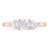 Thumbnail Image 3 of Diamond 3-Stone Ring 1 ct tw Round 14K Rose Gold