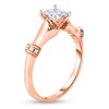Thumbnail Image 1 of Diamond Ring 7/8 ct tw Princess/Round 14K Rose Gold