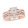 Thumbnail Image 1 of Diamond Bridal Set 1 ct tw Round 14K Rose Gold