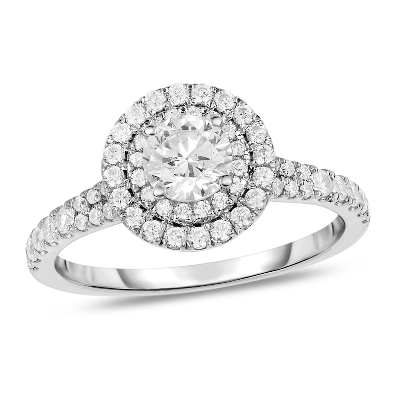 Main Image 1 of Diamond Engagement Ring 1 ct tw Round 14K White Gold