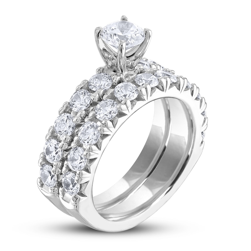 Main Image 2 of Diamond Bridal Set 3 ct tw Round 14K White Gold