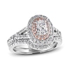 Thumbnail Image 0 of Diamond Bridal Set 1ct tw Round/Oval 14K Two-Tone Gold