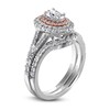 Thumbnail Image 2 of Diamond Bridal Set 1ct tw Round/Oval 14K Two-Tone Gold