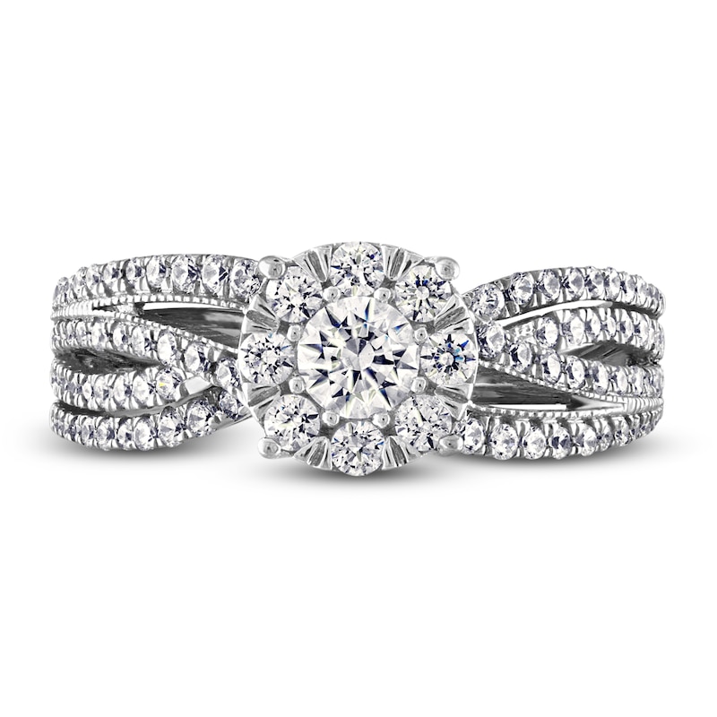 Main Image 3 of Diamond Engagment Ring 1 ct tw Round 14K White Gold