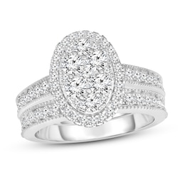 Diamond Bridal Set 1 ct tw Round 14K White Gold