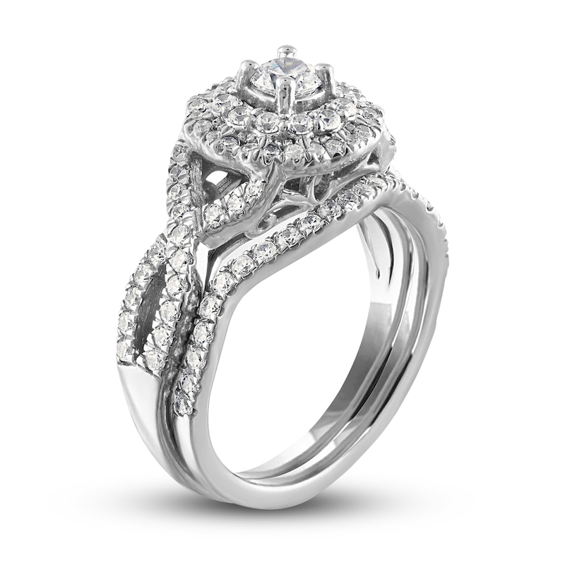 Main Image 2 of Diamond Bridal Set 1 ct tw Round 14K White Gold