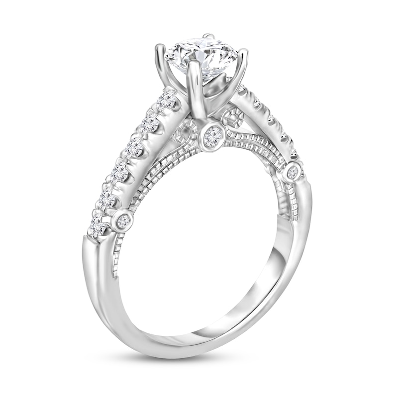 Main Image 3 of Diamond Engagement Ring 1-1/5 ct tw Round 14K White Gold