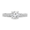 Thumbnail Image 4 of Diamond Engagement Ring 1-1/5 ct tw Round 14K White Gold
