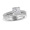 Thumbnail Image 1 of Diamond Bridal Set 1-5/8 ct tw Round/Princess 14K White Gold