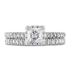 Thumbnail Image 3 of Diamond Bridal Set 1-5/8 ct tw Round/Princess 14K White Gold
