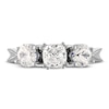 Thumbnail Image 3 of Diamond 3-Stone Ring 2 ct tw Cushion/Round 14K White Gold