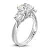 Thumbnail Image 2 of Diamond Ring 3 ct tw Cushion/Round 14K White Gold