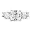 Thumbnail Image 3 of Diamond Ring 3 ct tw Cushion/Round 14K White Gold