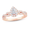 Thumbnail Image 0 of Diamond Ring 1/2 ct tw Pear-shaped 14K Rose Gold
