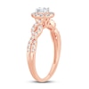Thumbnail Image 2 of Diamond Ring 1/2 ct tw Oval 14K Rose Gold