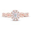 Thumbnail Image 3 of Diamond Ring 1/2 ct tw Oval 14K Rose Gold