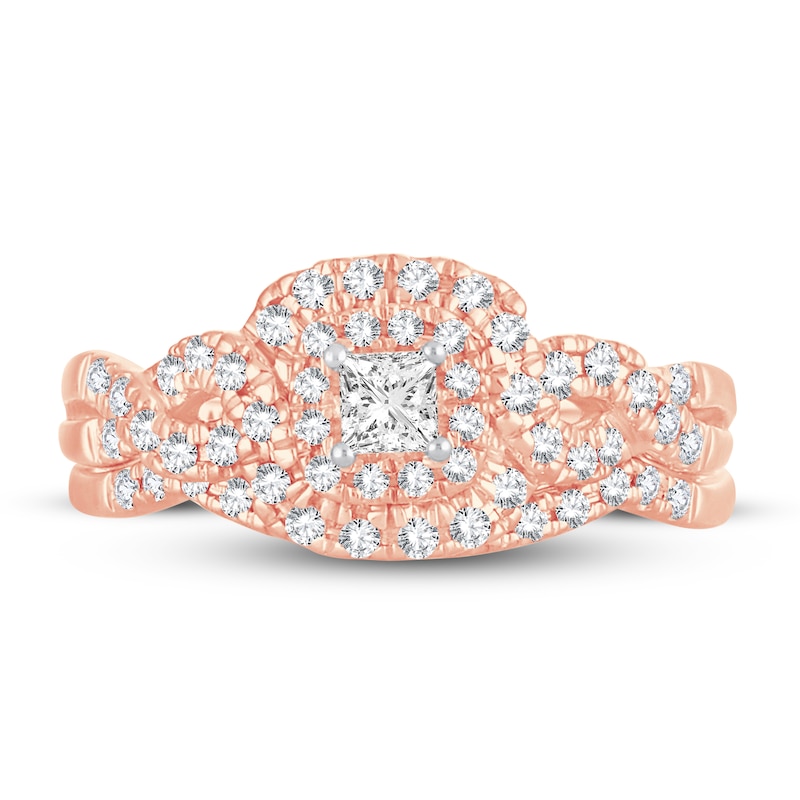 Main Image 3 of Diamond Ring 1/2 ct tw Princess 14K Rose Gold