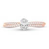 Thumbnail Image 3 of Diamond Ring 1/2 ct tw Oval 14K Rose Gold