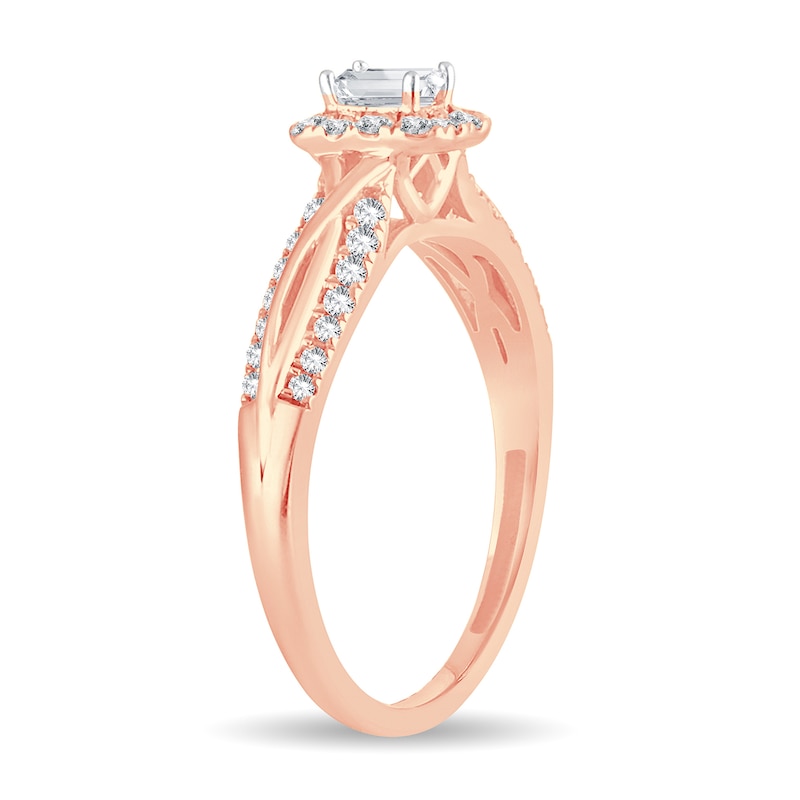 Main Image 2 of Diamond Ring 1/2 ct tw Round 14K Rose Gold