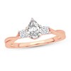 Thumbnail Image 1 of Diamond Ring 3/4 ct tw Pear-shaped 14K Rose Gold