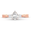 Thumbnail Image 3 of Diamond Ring 3/4 ct tw Pear-shaped 14K Rose Gold