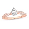 Thumbnail Image 0 of Diamond Ring 3/4 ct tw Pear-shaped 14K Rose Gold