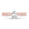 Thumbnail Image 2 of Diamond Ring 3/4 ct tw Pear-shaped 14K Rose Gold