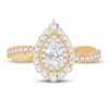 Thumbnail Image 2 of Diamond Ring 3/4 ct tw Pear-shaped 14K Yellow Gold