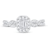 Thumbnail Image 2 of Diamond Engagement Ring 1/2 ct tw Emerald-cut 14K White Gold