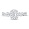 Thumbnail Image 3 of Diamond Engagement Ring 1/2 ct tw Emerald-cut 14K White Gold