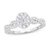 Thumbnail Image 1 of Diamond Engagement Ring 1/2 ct tw Oval 14K White Gold